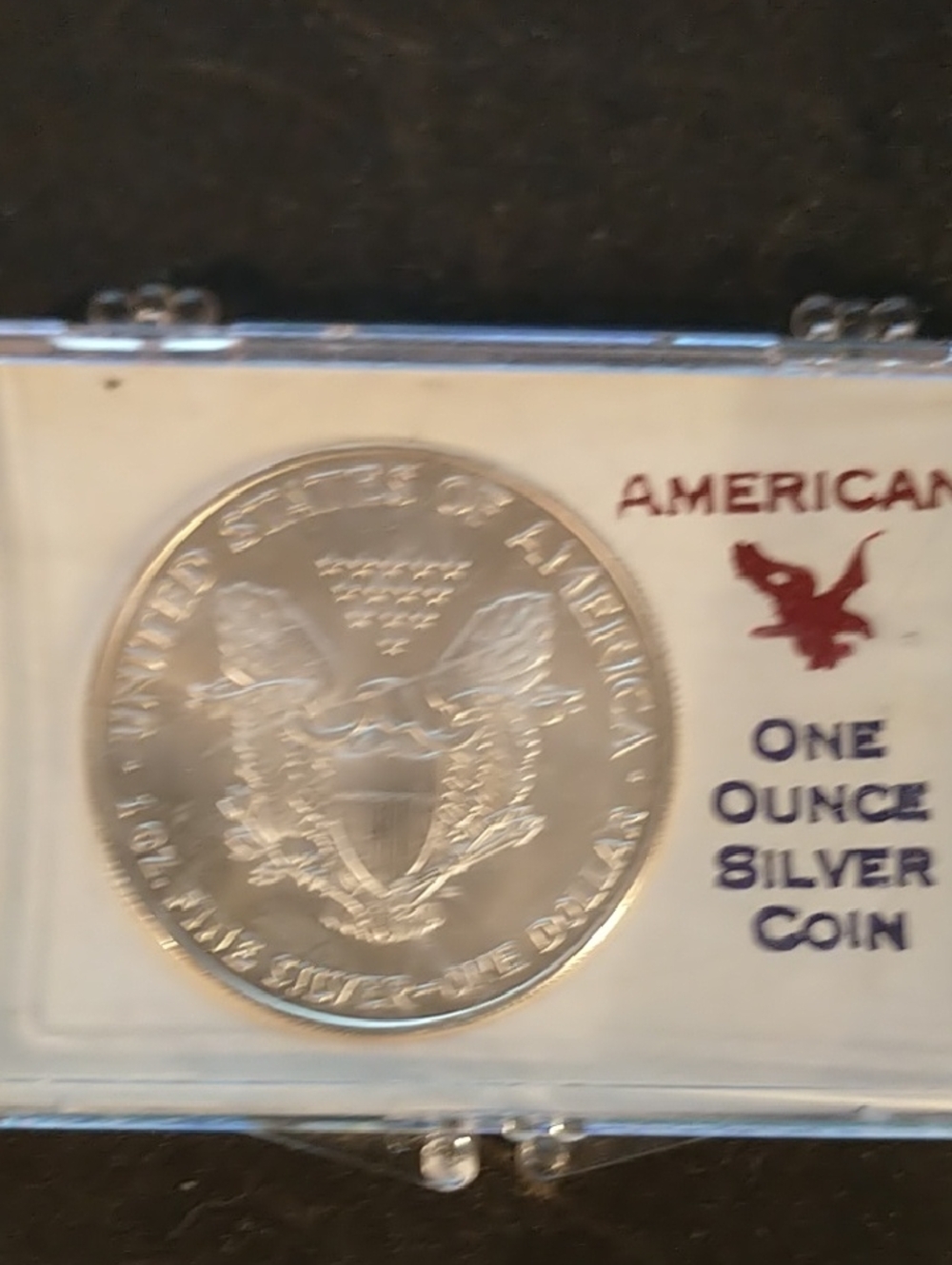 1997 American Eagle & walking lady One Ounce Silver in protective case